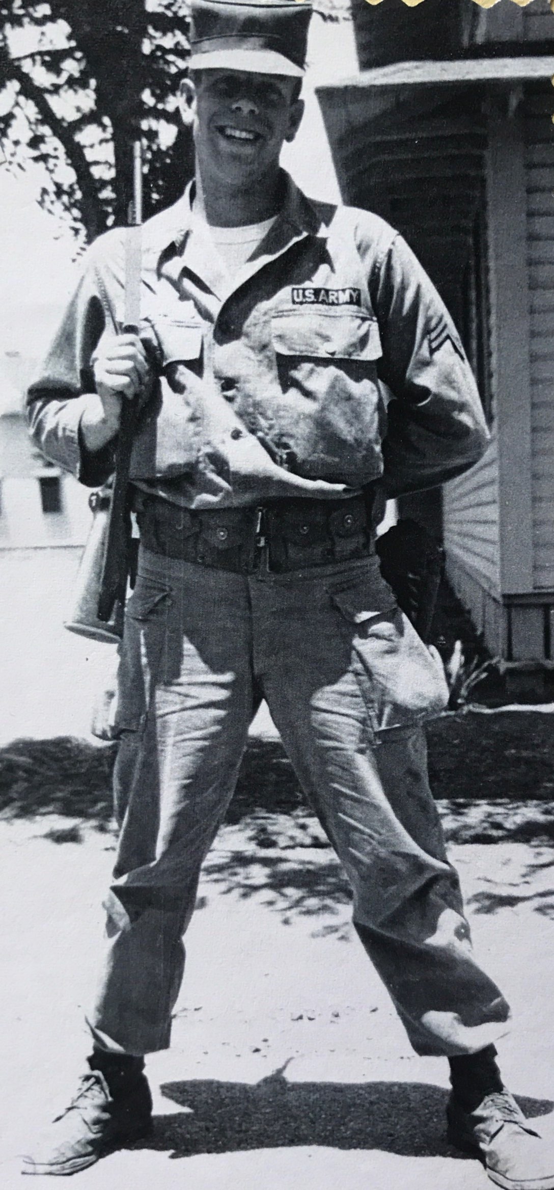 Denise Colby celebrates the veterans in her family November 2018. Carroll W. Marsh, Jr. National Guard 579th Battalion
