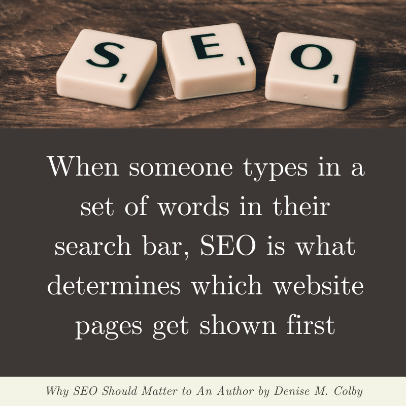 Quote from blog post by Denise M. Colby - how SEO works