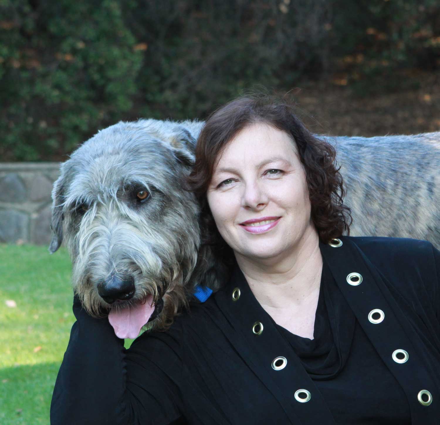 Frances Amati and her dog