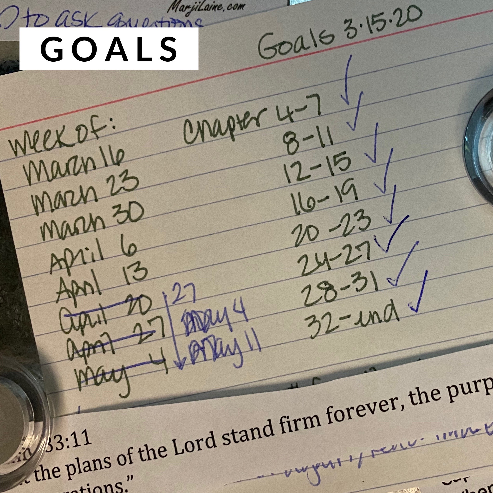 showing example of how to accomplish writing goals by Denise M. Colby