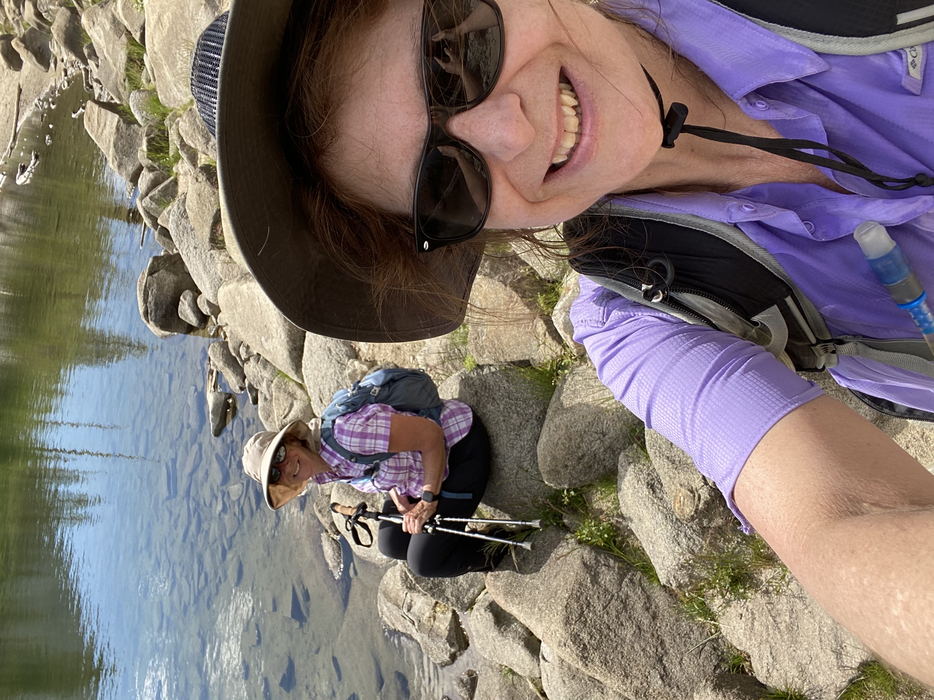 Denise M. Colby stepped out of her comfort zone and challenged herself by driving to Mammoth to camp with her sister and hiked Sherwin Lake Trail at 8,269 feet