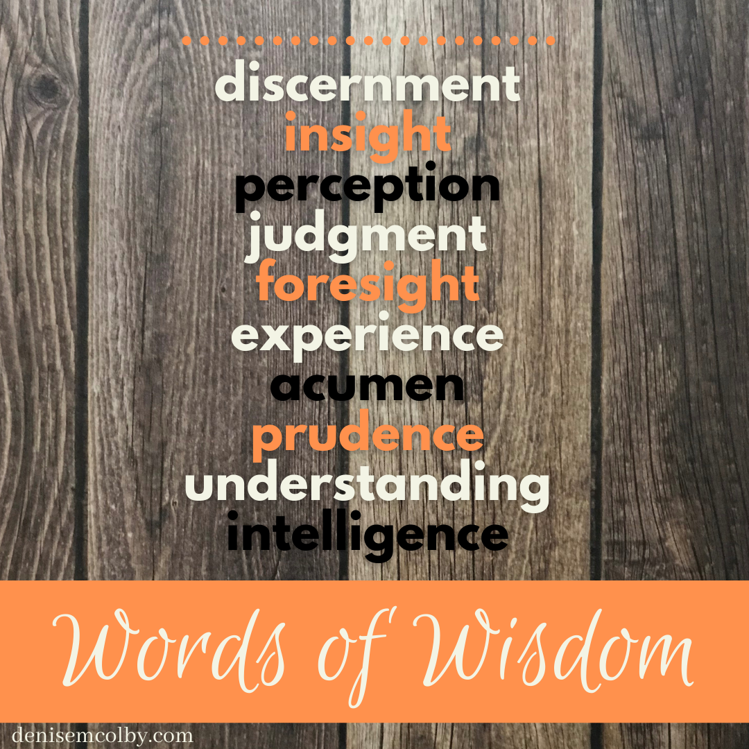 synonyms of wisdom block 1