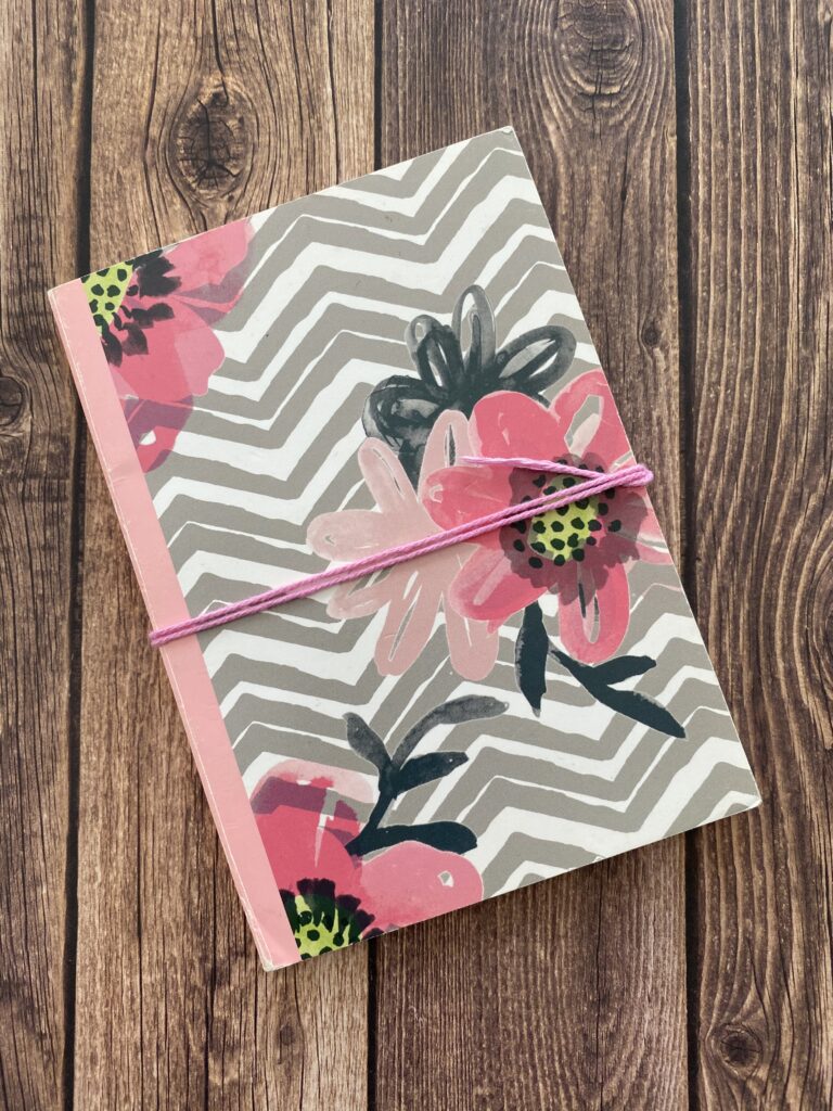 My heroine's journal using the paper background