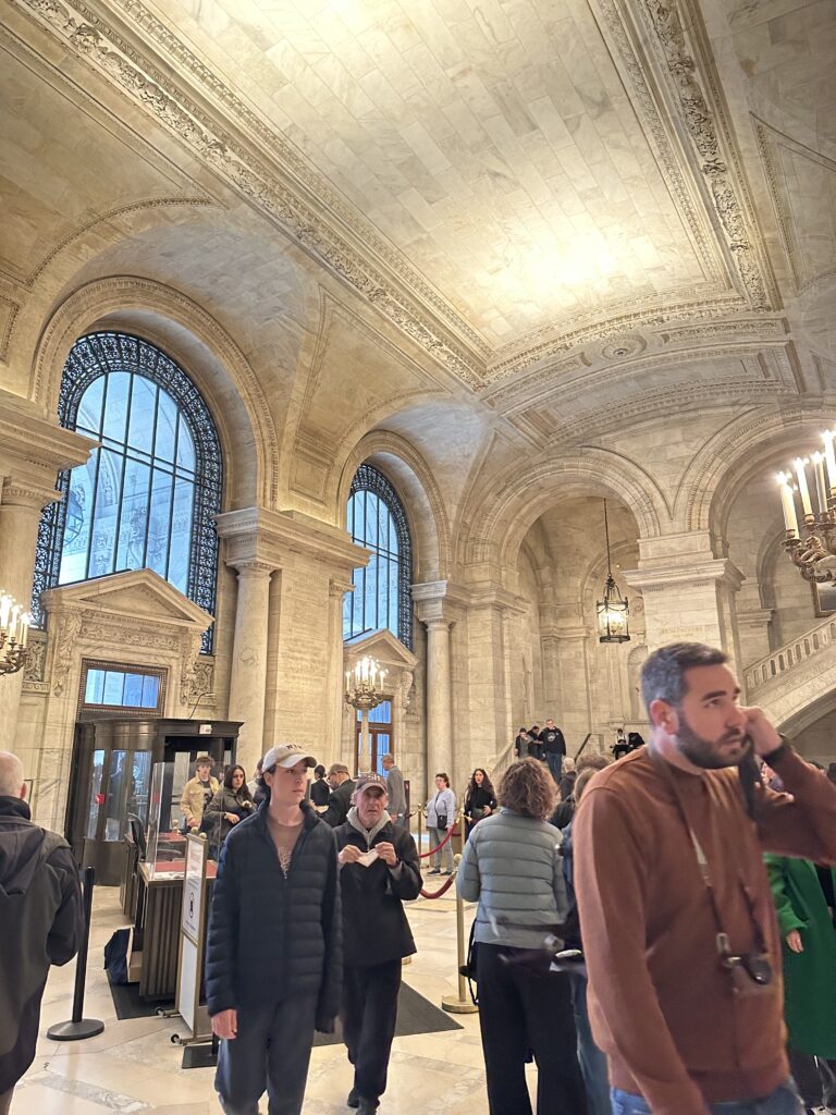 Astor Hall in the New York City Public Library
