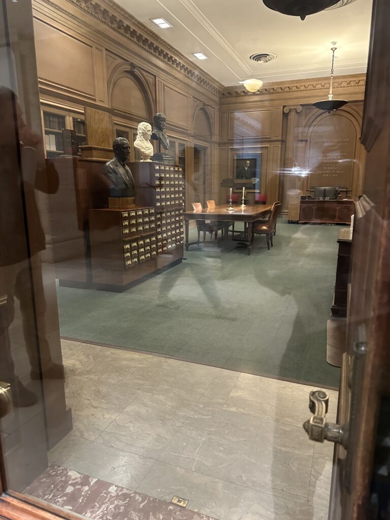 Collection room in the NYC Library