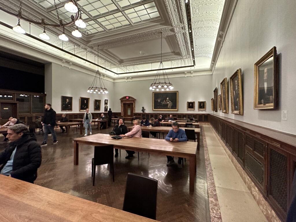 The historic paintings in the Salomon Room within the New York City Library includes many of the Astor family