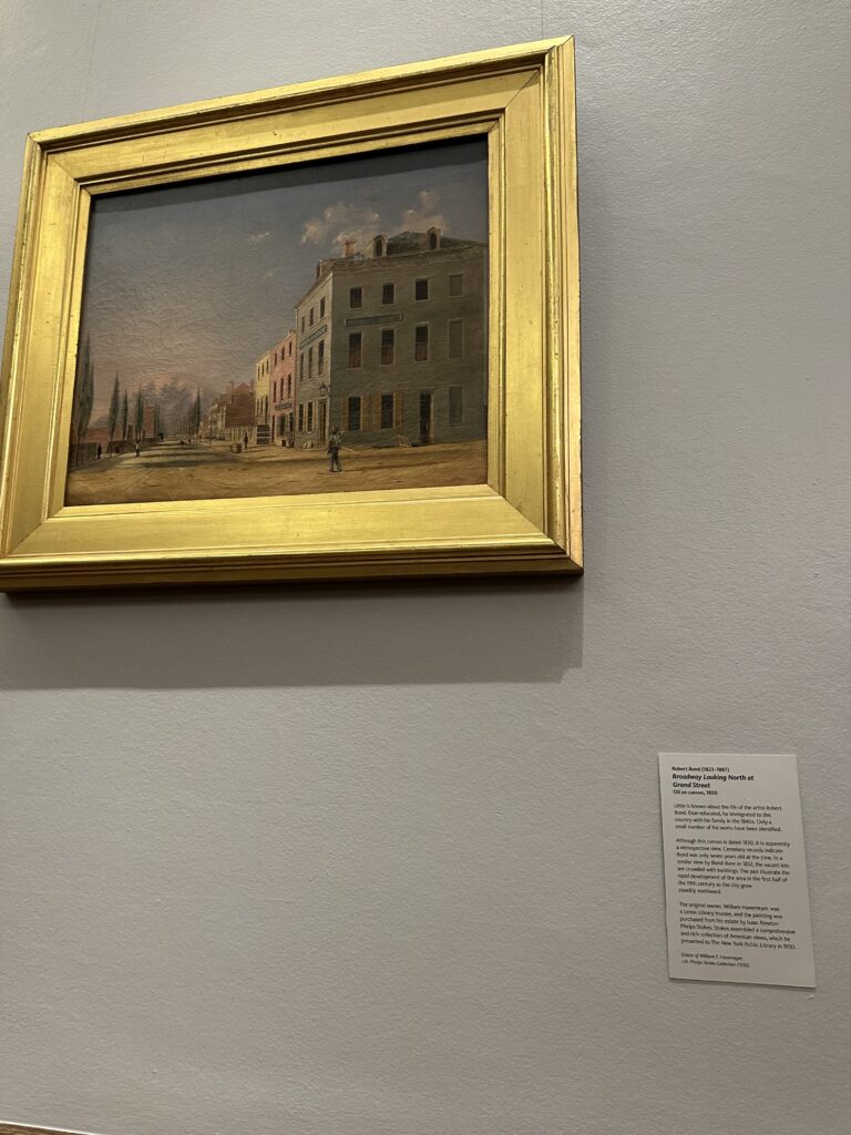 Theater district painting at the New York City Library
