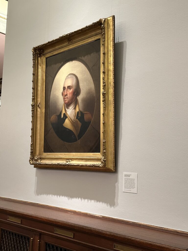 Painting of George Washington in the Salomon Room in the NY Public Library