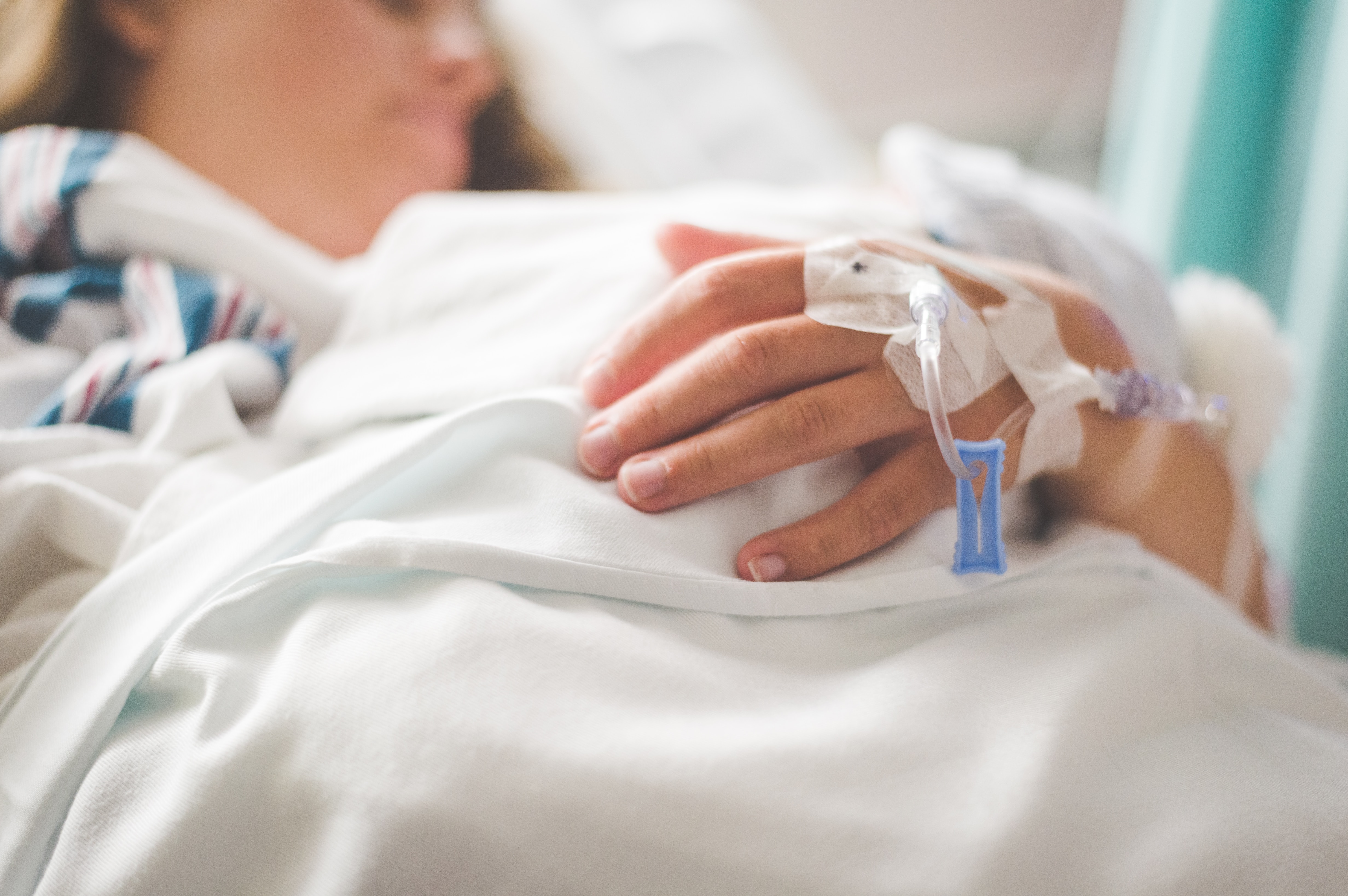 picture of hand with IV inserted