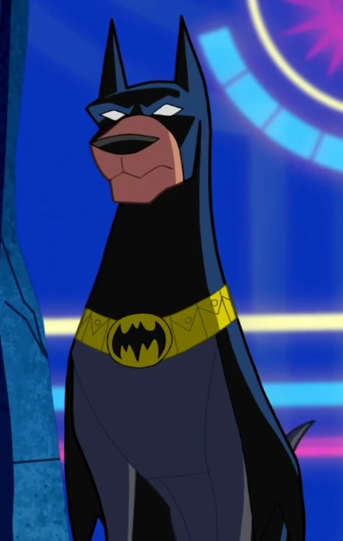photo of Ace the Bat-hound from the DC universe website justice league to illustrate why we chose the name Ace for our dog