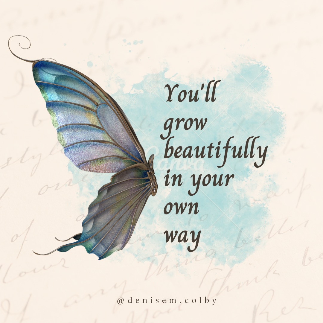 grow graphic with butterfly