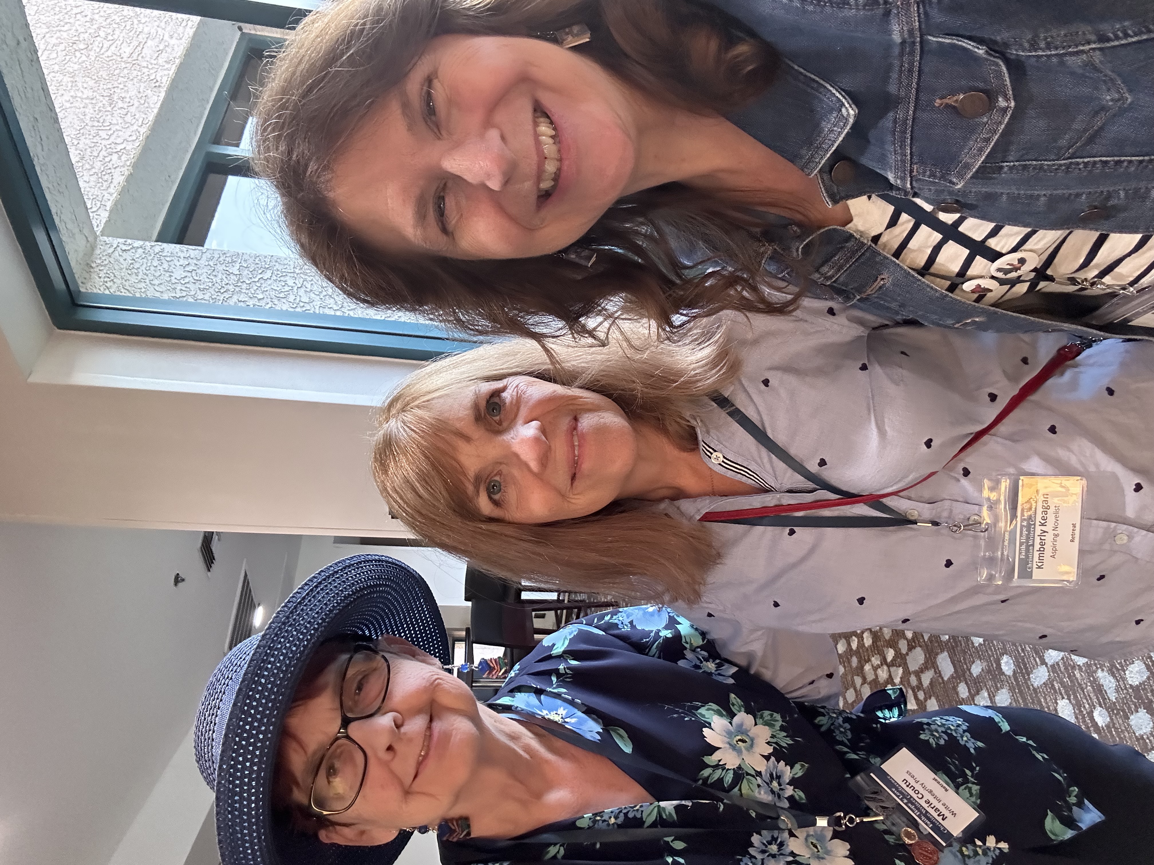 Denise M. Colby with her critique partners helped finish book two