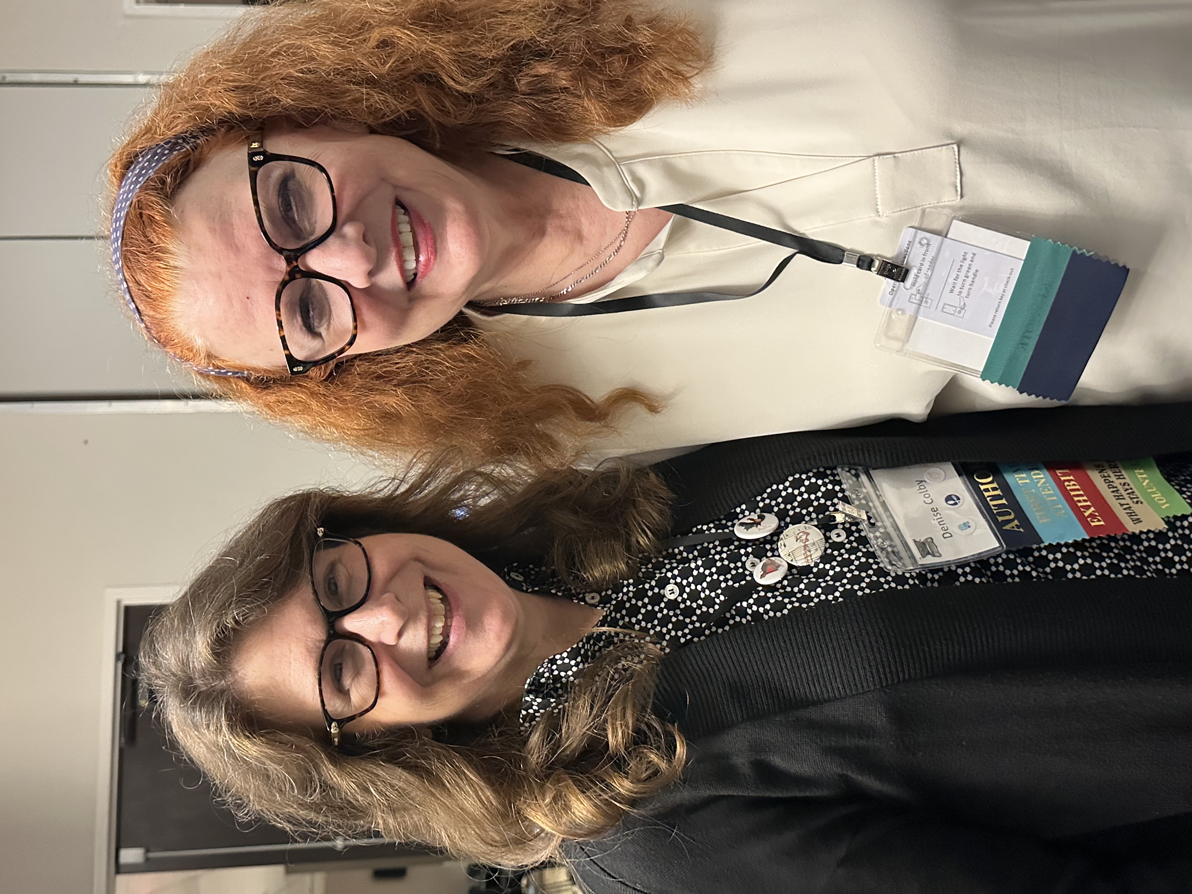 Denise M. Colby with Author Angela Hunt at ScrivCon 2024