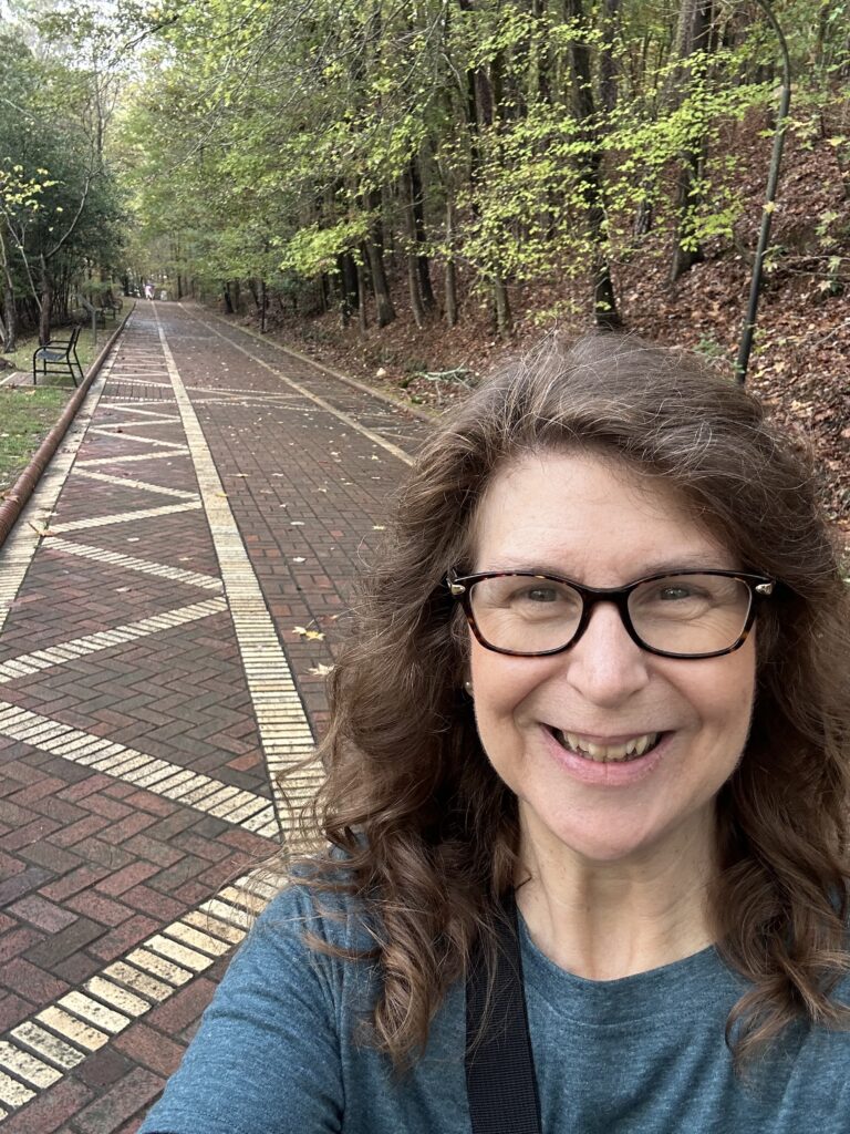 Walking along the Promenade in Hot Springs National Park