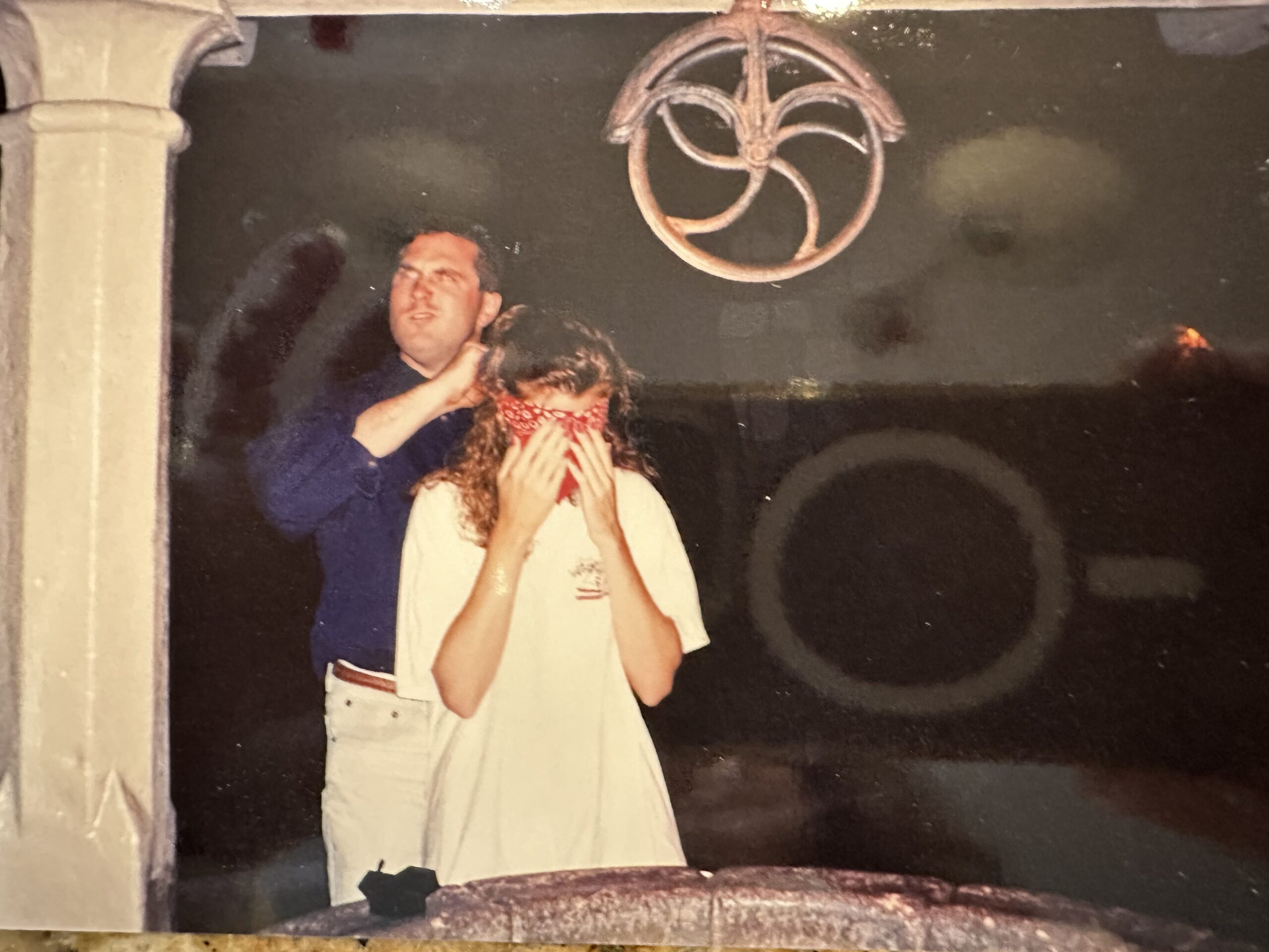denise colby engagement day pic at the snow white wishing well 1994