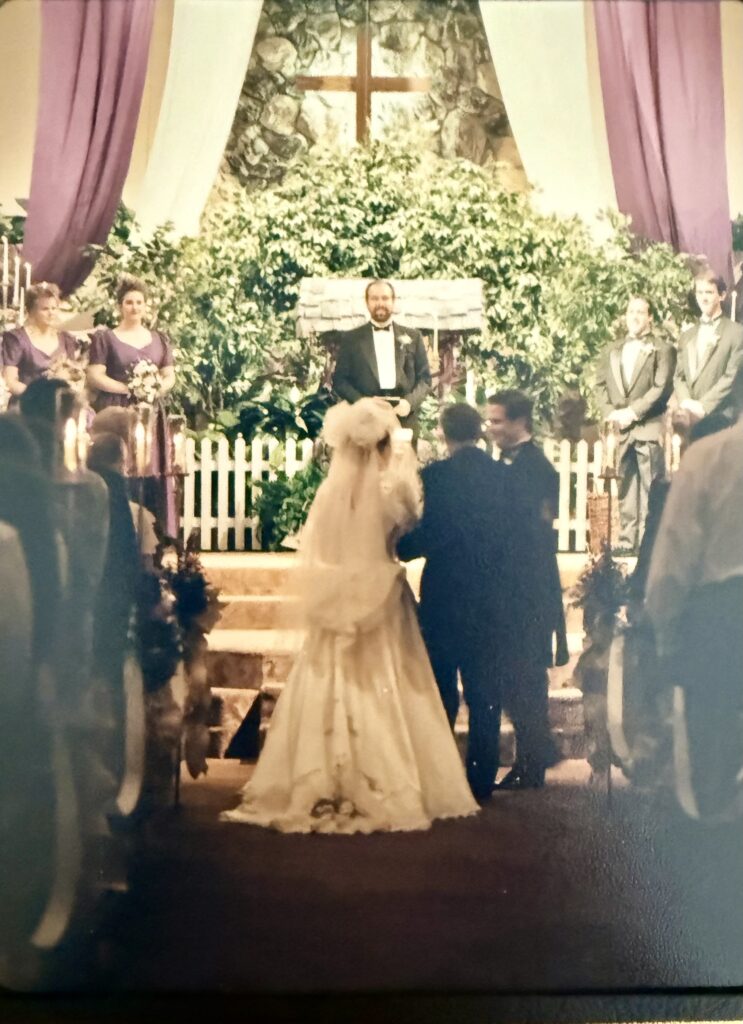 Denise M. Colby's wedding day 1995 30 years of romance