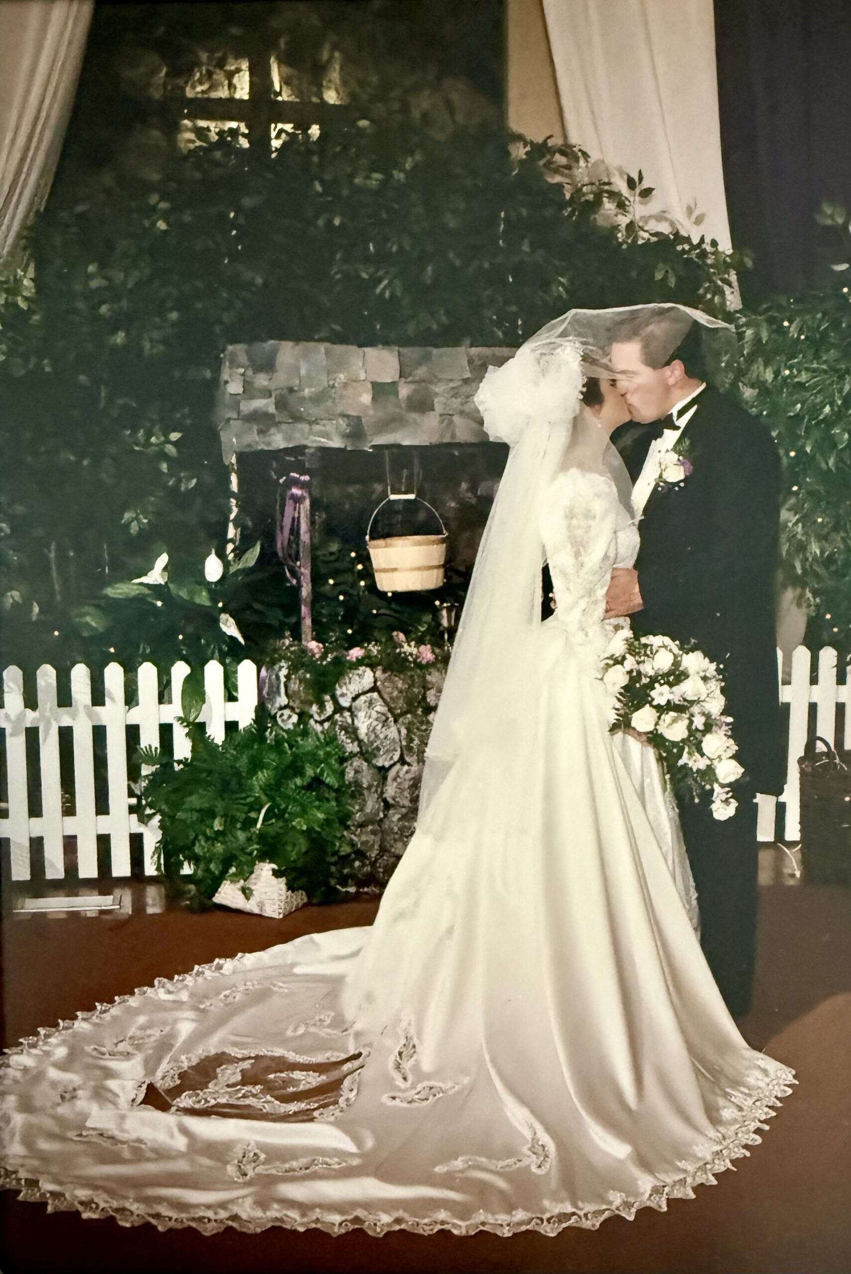 wishing well designed and made by Dave Avanzino for ken and denise colby wedding 1995 30 years of romance