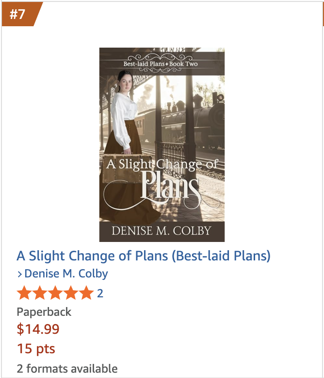 A Slight Change of Plans released and landed in 7th spot in new releases