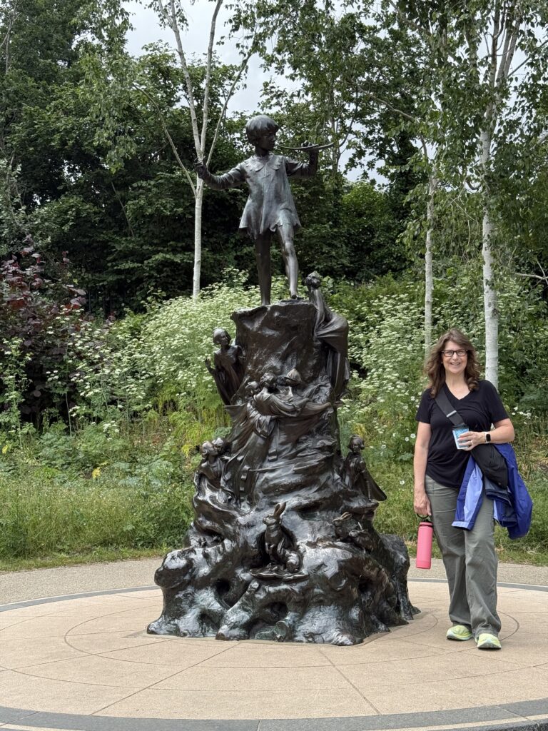 Denise M. Colby new to The Peter Pan statue in Hyde Park