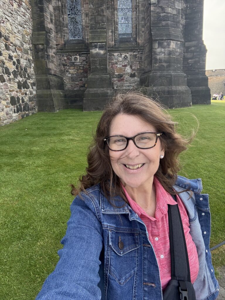 Edinburgh Castle fits in my timeline in my next book and was a perfect place to visit for my writing research trip