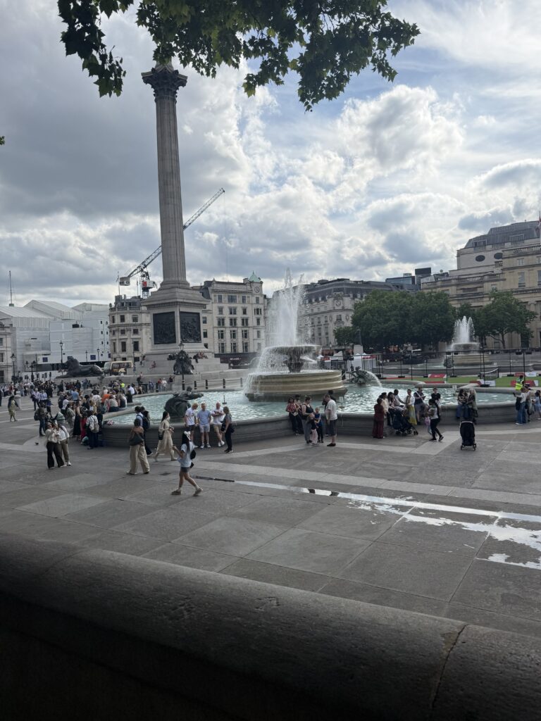 a quick walk through Trafalgar Square on a walking tour and learn some fascinating facts that I can use in future writing projects