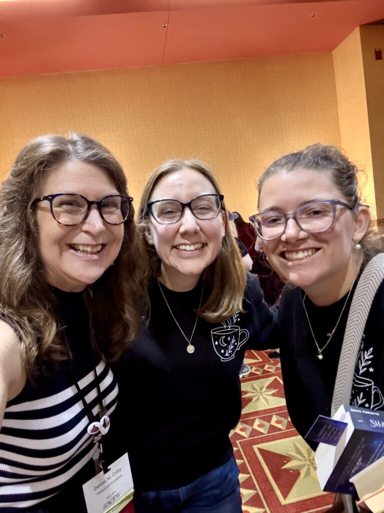 talking with readers at the 2025 ACFW readers conference