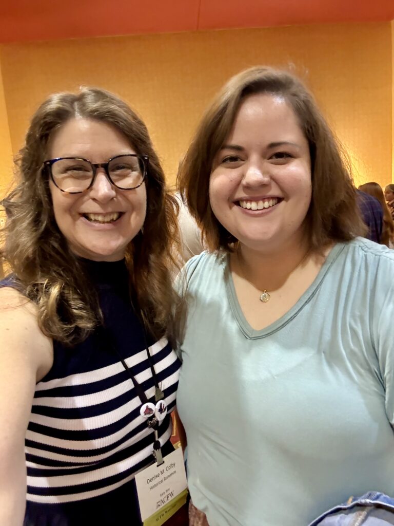 Denise M. Colby Meeting a reader at the 2025 ACFW conference