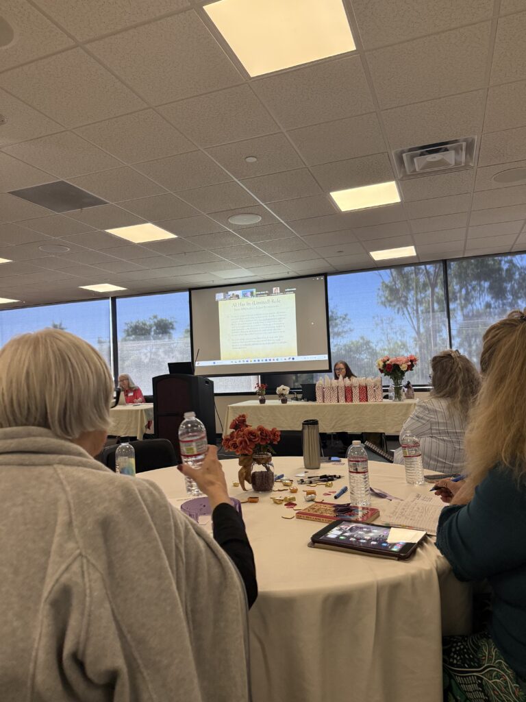 listening to the speaker at the OCRW meeting