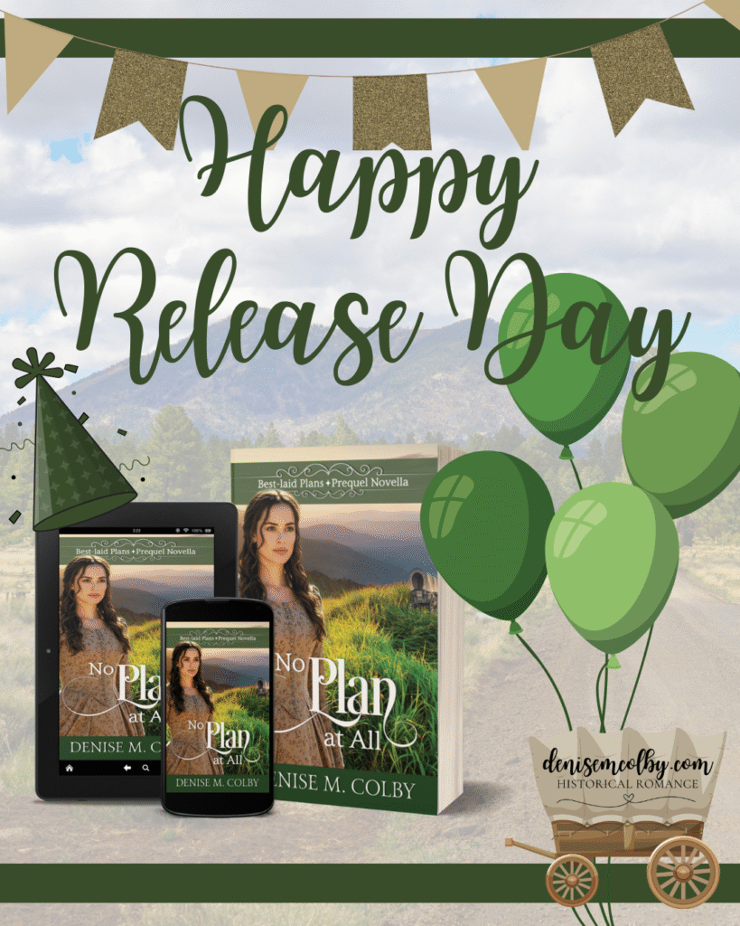 Book birthday graphic for No Plan at All