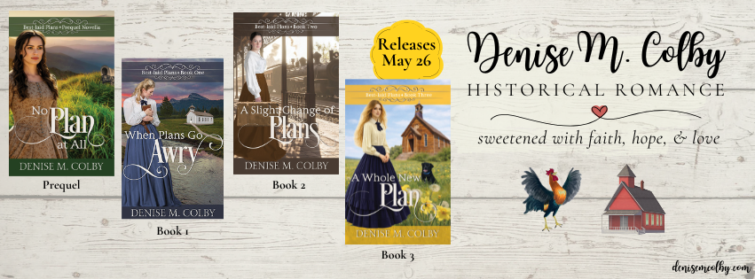 Denise M. Colby's header for blog tite keeping the writing momentum